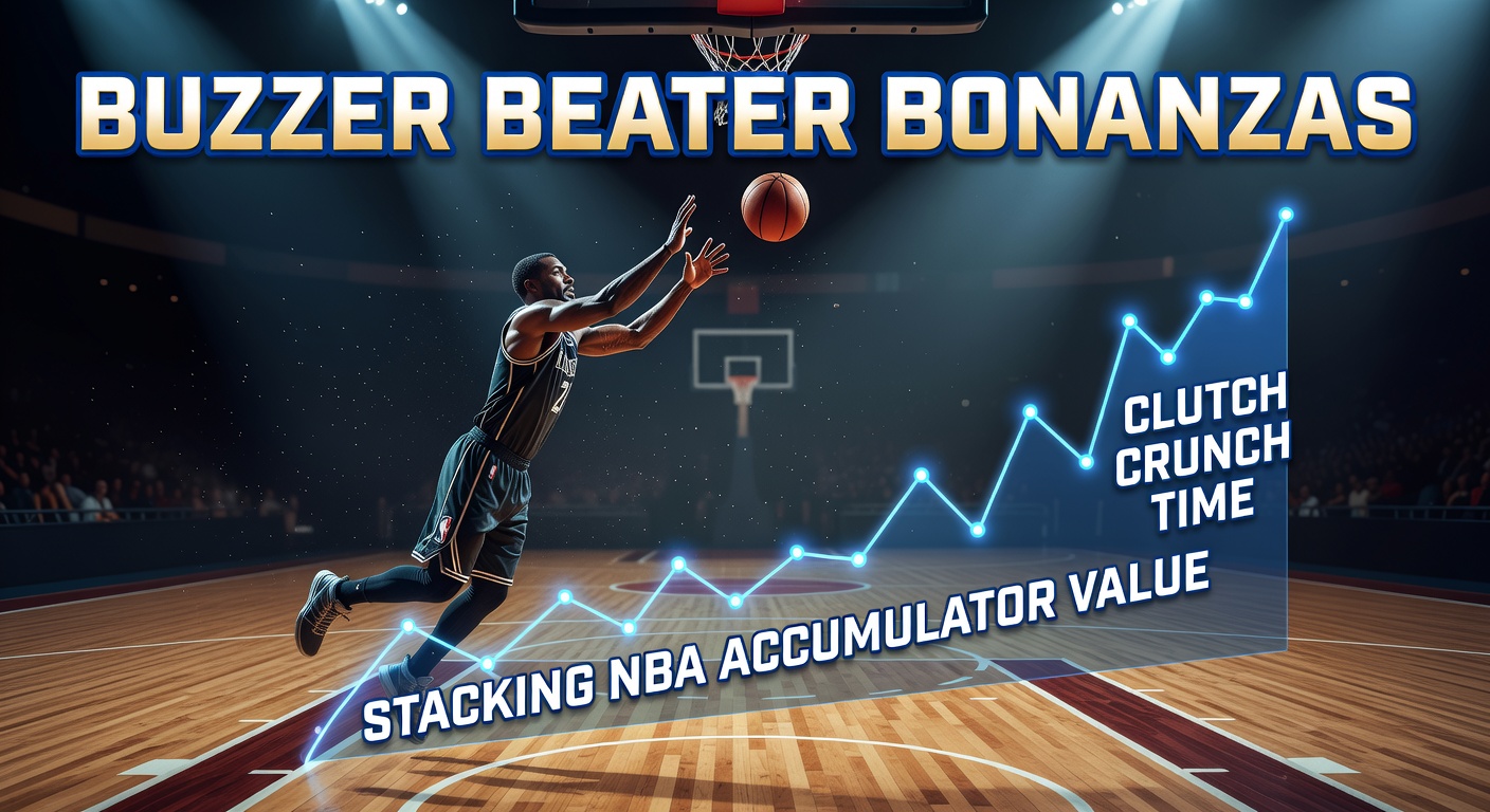 Dramatic NBA buzzer beater shot in a packed arena during overtime, crowd erupting in celebration