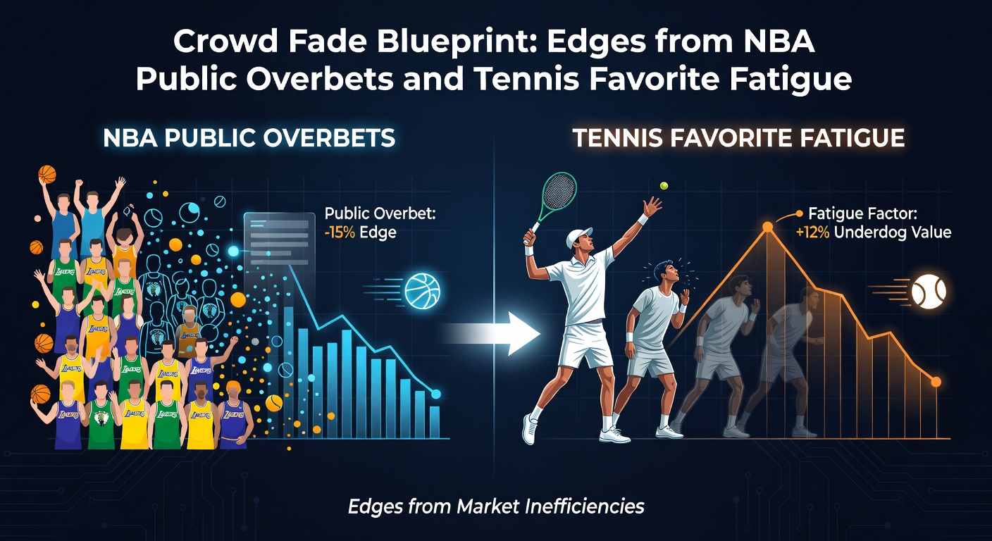 Chart illustrating public betting percentages on NBA favorites versus underdogs, highlighting fade opportunities