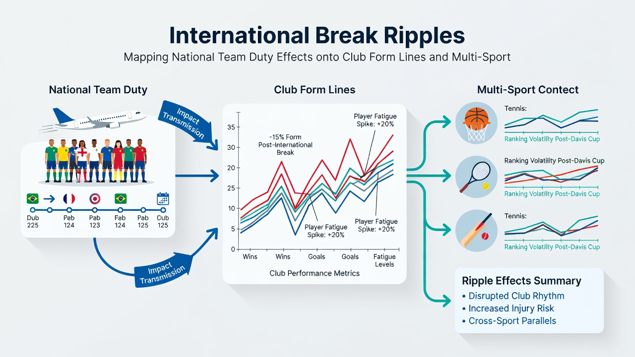 Analysts review multi-sport accumulator charts that overlay club form metrics with tennis and golf schedules
