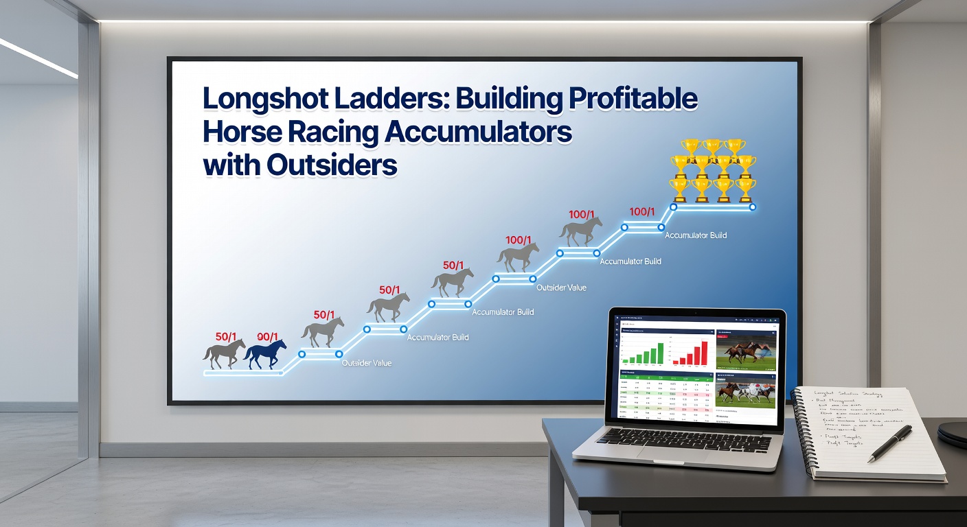 Detailed chart showing a successful longshot accumulator payout structure with odds progression