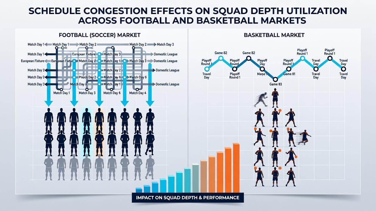 Basketball team utilizing bench players during a condensed schedule