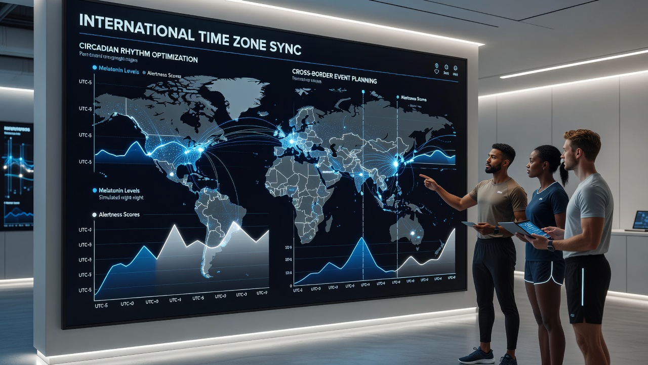 Coaches implementing light therapy and sleep schedules to help athletes adapt to foreign time zones ahead of competition