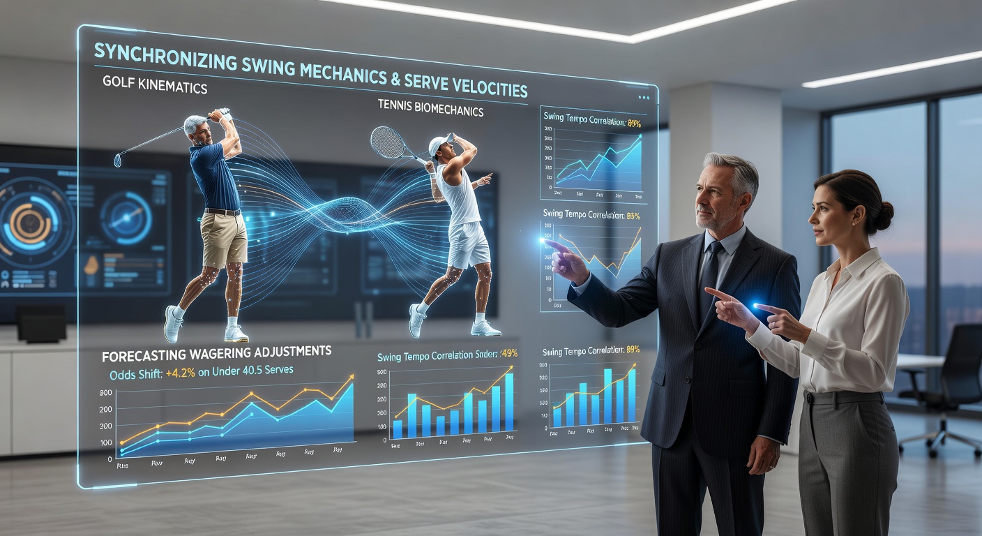 Golf swing analysis alongside tennis serve velocity tracking on a digital interface